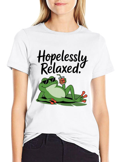 Funny Animals Unisex Cotton T-Shirt with Front Heat Transfer Print Xg2wdd45qp80