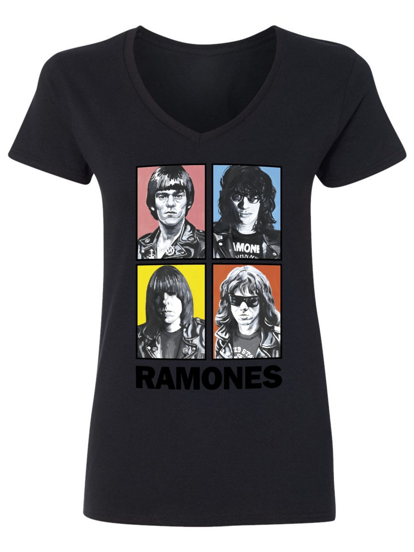 V-neck Women's Cotton T-shirt ROMONES3