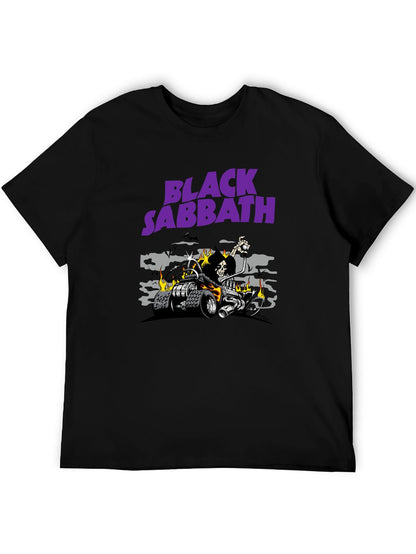 Music Unisex Cotton T-Shirt with Front Heat Transfer Print Xbbxos45uywd