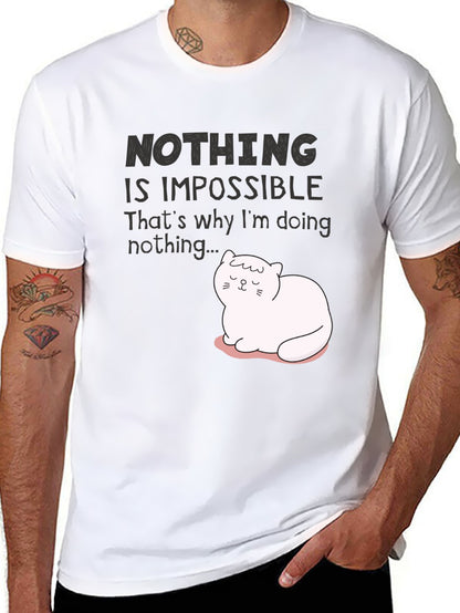 Funny Animals Unisex Cotton T-Shirt with Front Heat Transfer Print Xg2wd2d6z8px