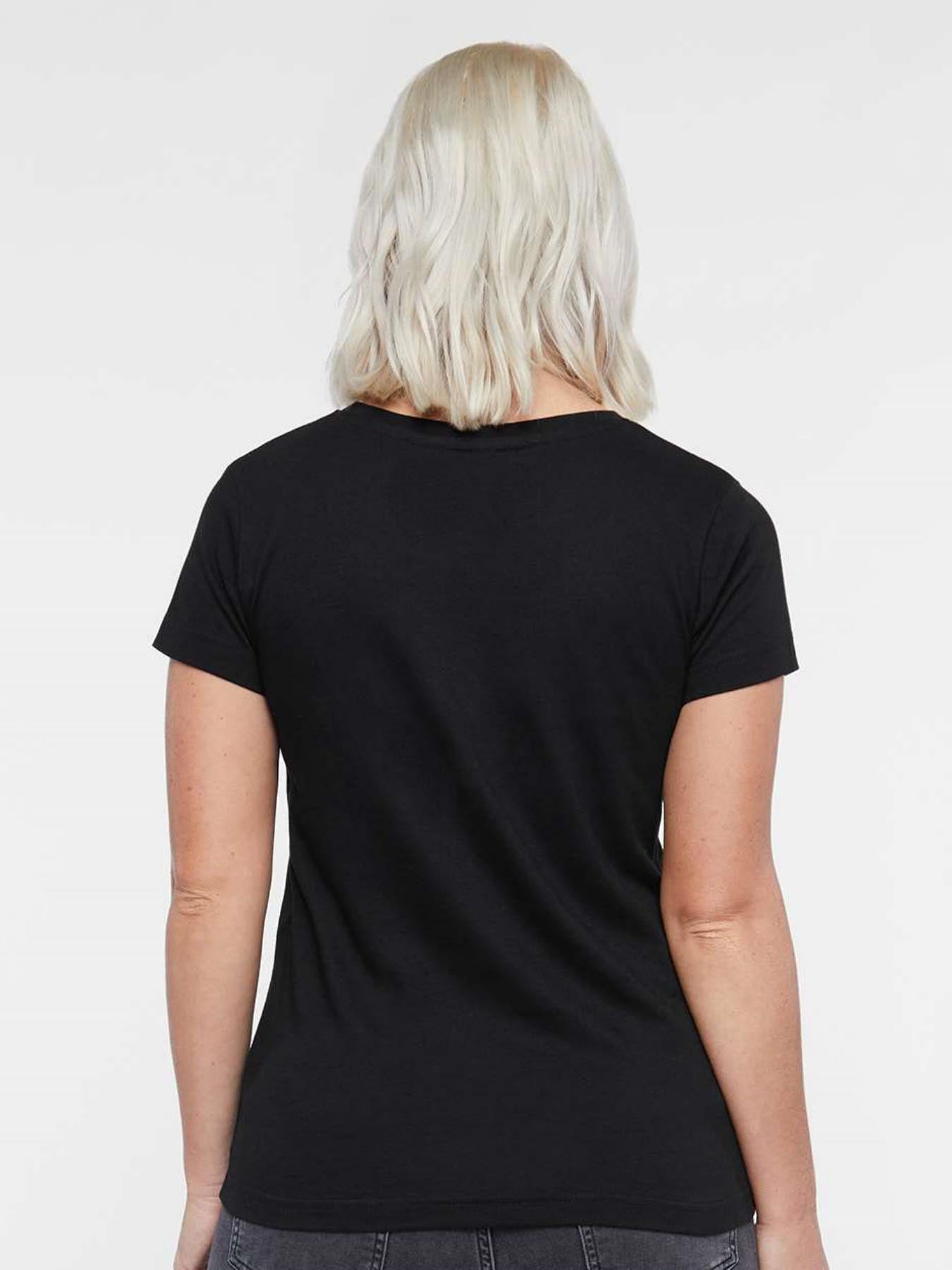 V-neck Women's Cotton T-shirt BLINK-182