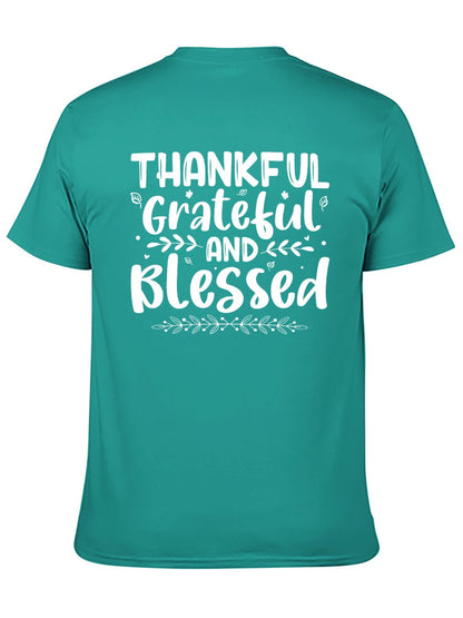 Unisex Cotton T-Shirt with Back Heat Transfer Printxb4432qose2e