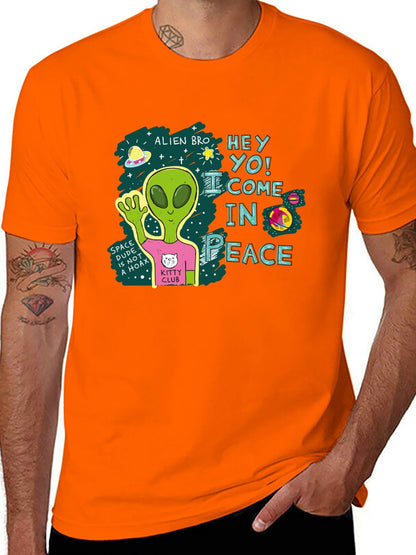 Funny Animals Unisex Cotton T-Shirt with Front Heat Transfer Print Xg2wd26wl2vp