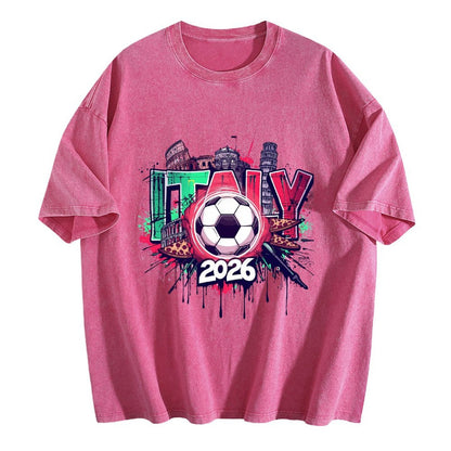 2026 World Cup Cotton T-Shirt Italy