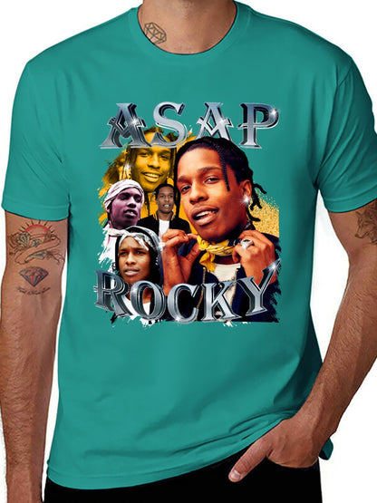 Music Unisex Cotton T-Shirt with Front Heat Transfer Print Xbbxosyebb2v