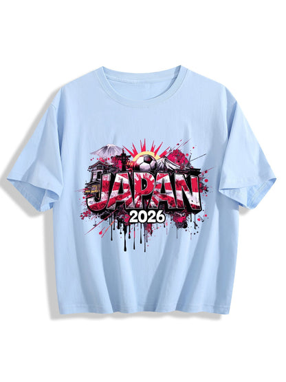 World Cup 2026 Women's Crop Top T-Shirt Japan