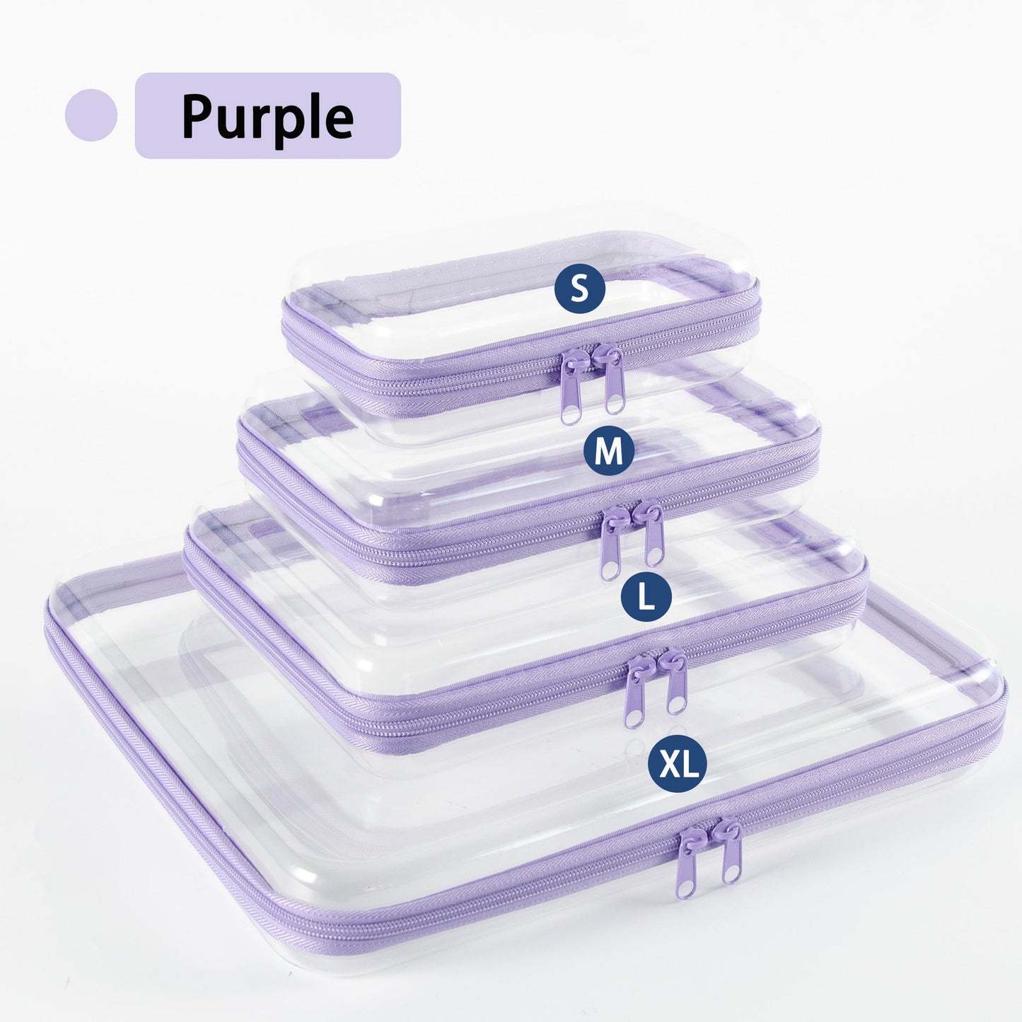 Portable Clear PVC Hard Zipper Organizer Box for Multi‑Purpose Storage