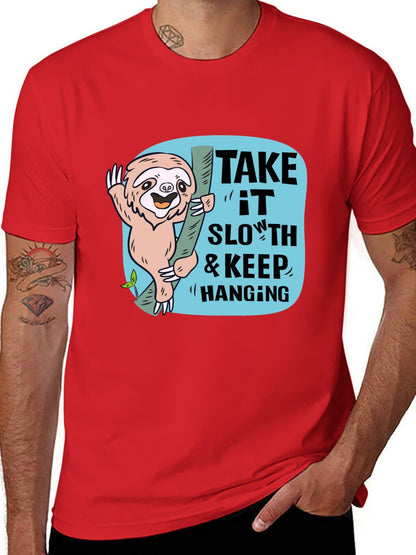 Funny Animals Unisex Cotton T-Shirt with Front Heat Transfer Print Xg2wdd3dtmrg