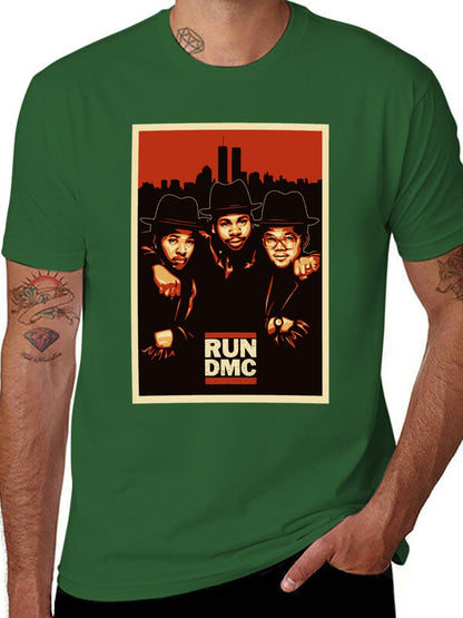 Music Unisex Cotton T-Shirt with Front Heat Transfer Print Xbbxy8v642mx