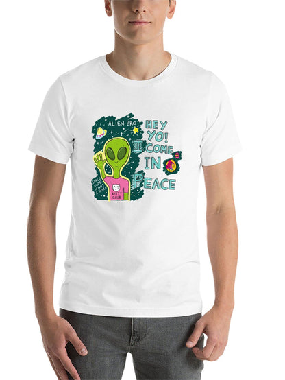 Funny Animals Unisex Cotton T-Shirt with Front Heat Transfer Print Xg2wd26wl2vp