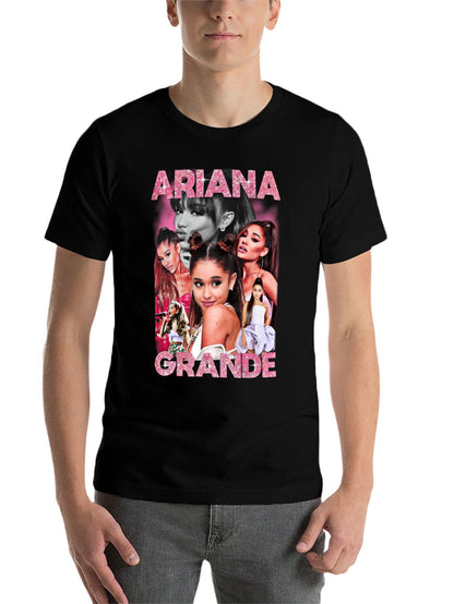 Music Unisex Cotton T-Shirt with Front Heat Transfer Print Xbb950un77wk