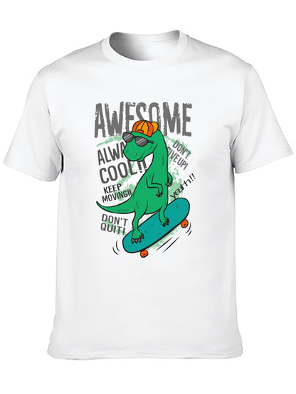 Funny Animals Unisex Cotton T-Shirt with Front Heat Transfer Print Xg2wds685qxg