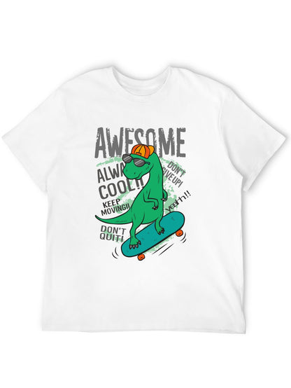 Funny Animals Unisex Cotton T-Shirt with Front Heat Transfer Print Xg2wds685qxg