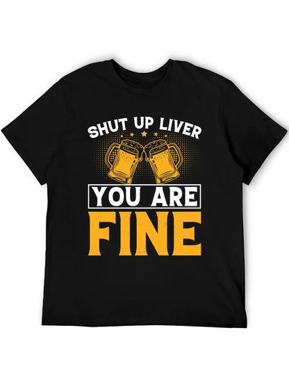 Unisex Cotton T-Shirt with Front Heat Transfer Printxb4v2e3oen2v