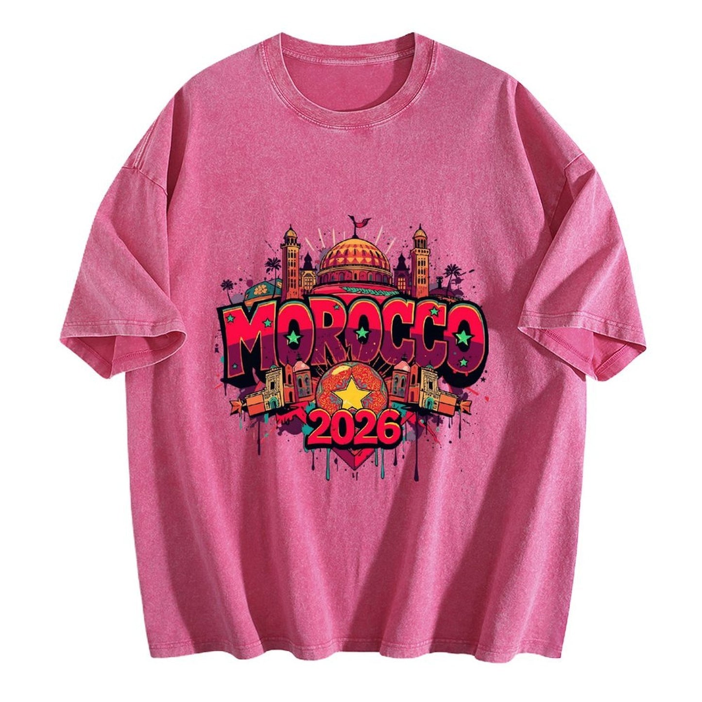 2026 World Cup Cotton T-Shirt Morocco