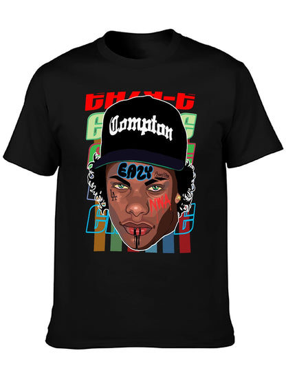 Music Unisex Cotton T-Shirt with Front Heat Transfer Print Xbbxy89f0w1x