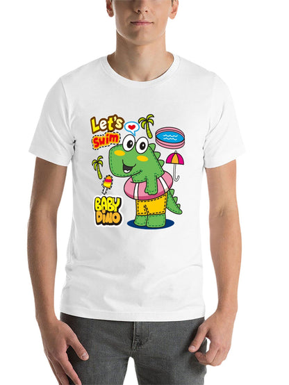 Funny Animals Unisex Cotton T-Shirt with Front Heat Transfer Print Xg2wdsblkl61