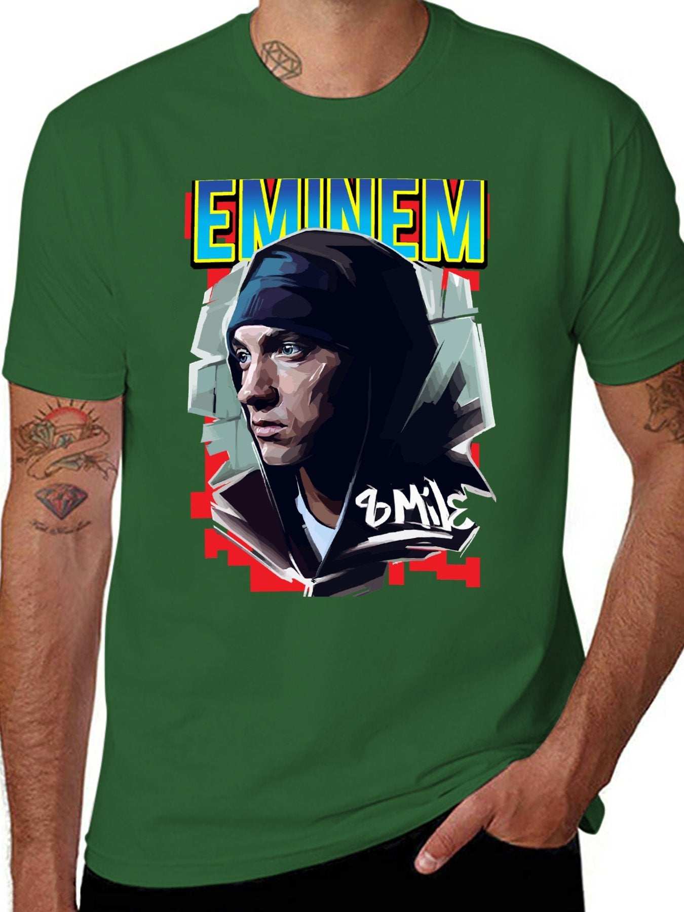 Music Unisex Cotton T-Shirt with Front Heat Transfer Print Xbbxy8z1lc3v