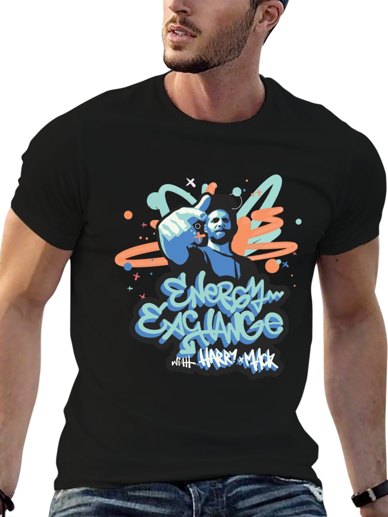 Music Unisex Cotton T-Shirt with Front Heat Transfer Print Xbbxy823oqtp