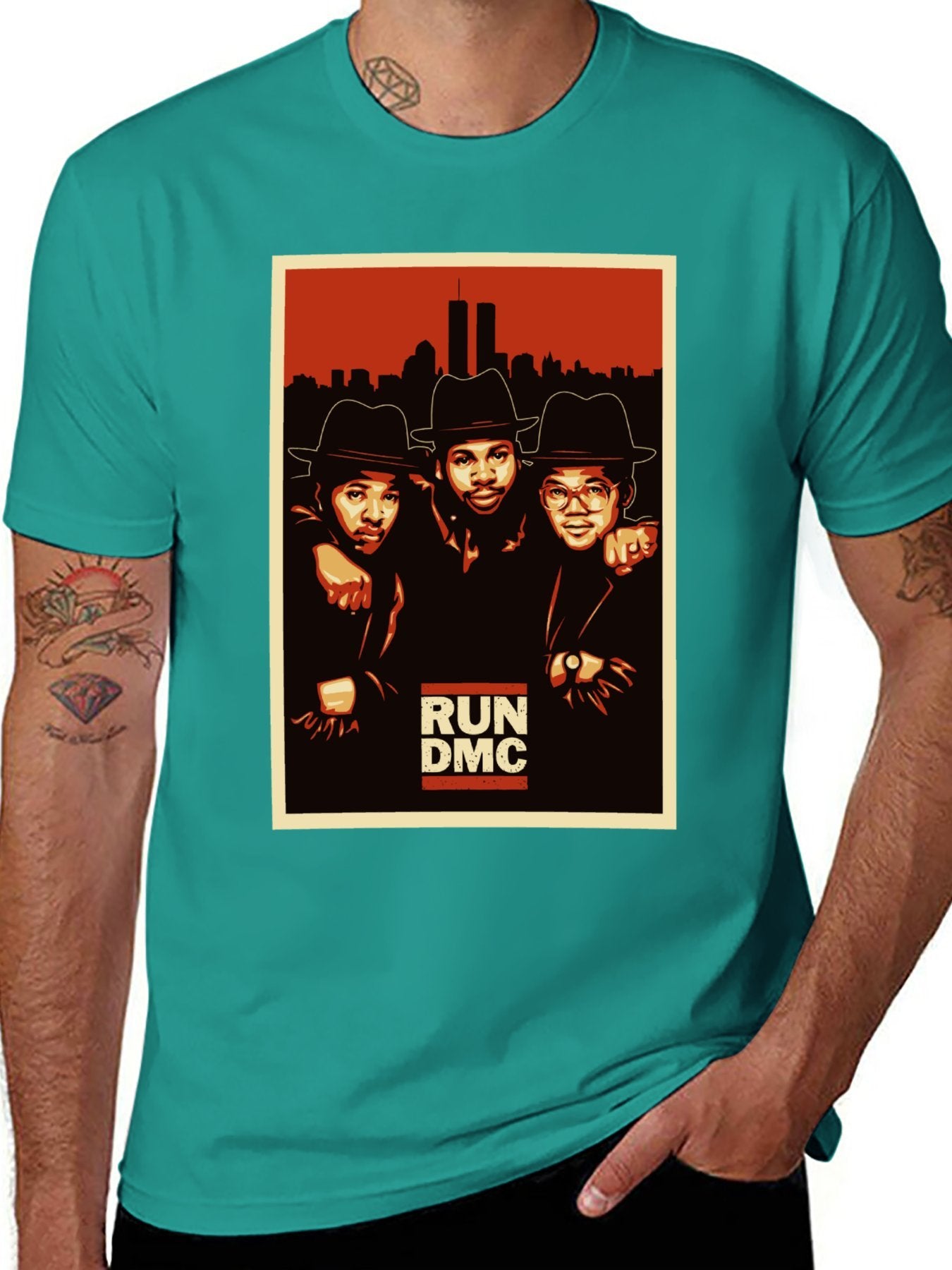 Music Unisex Cotton T-Shirt with Front Heat Transfer Print Xbbxy8v642mx