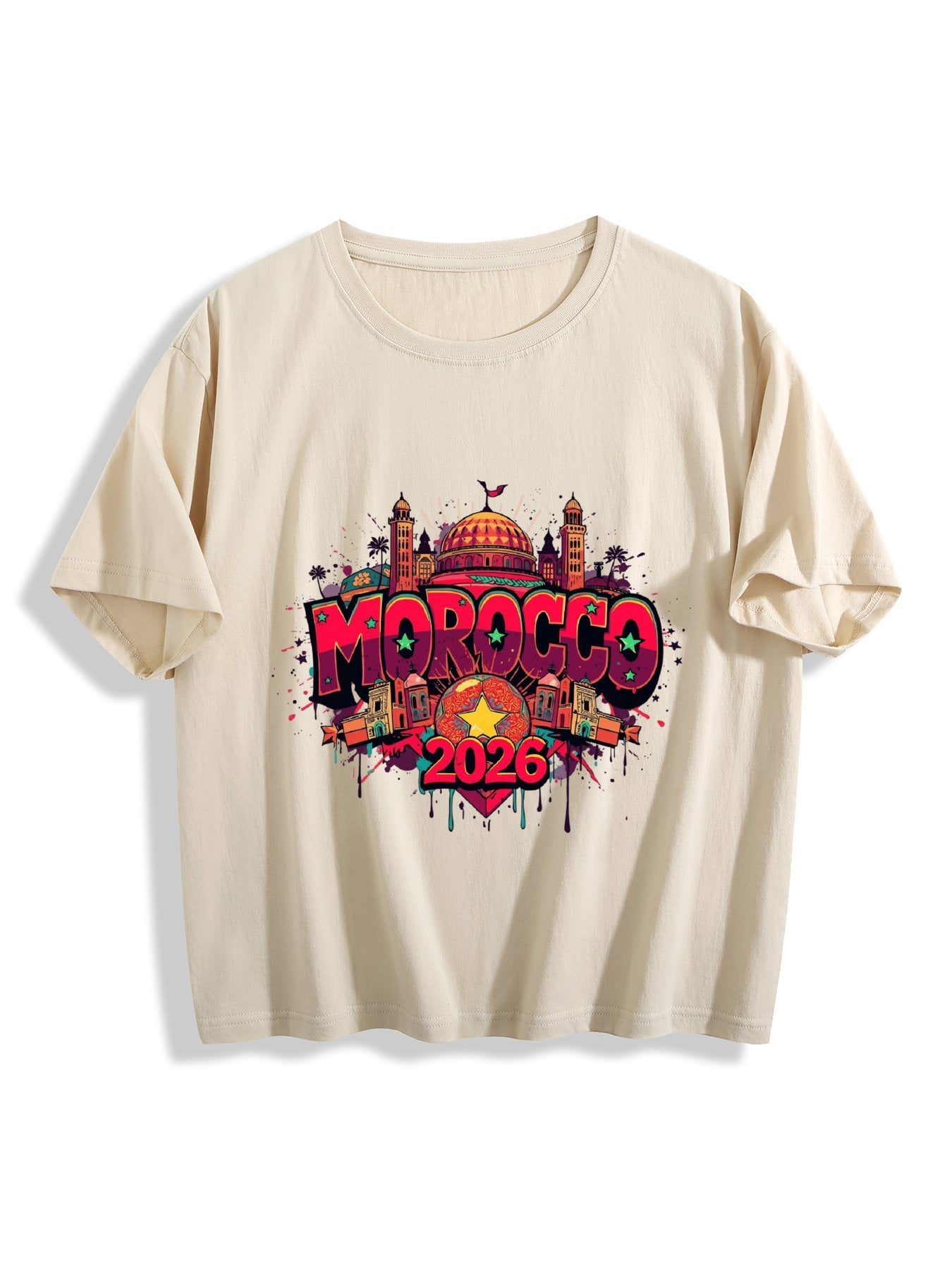 World Cup 2026 Women's Crop Top T-Shirt Morocco
