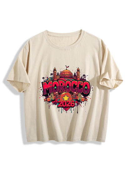 World Cup 2026 Women's Crop Top T-Shirt Morocco