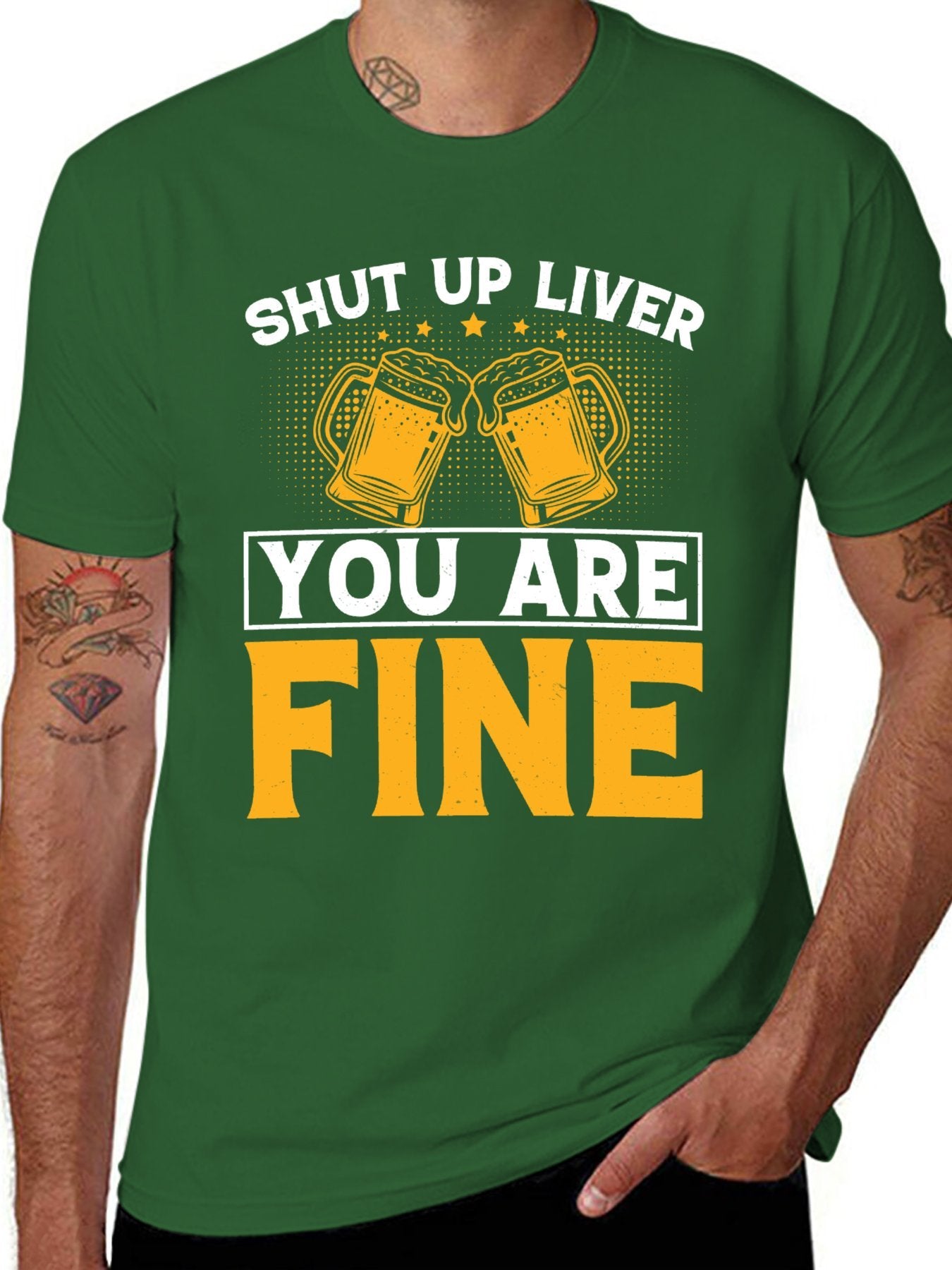 Unisex Cotton T-Shirt with Front Heat Transfer Printxb4v2e3oen2v