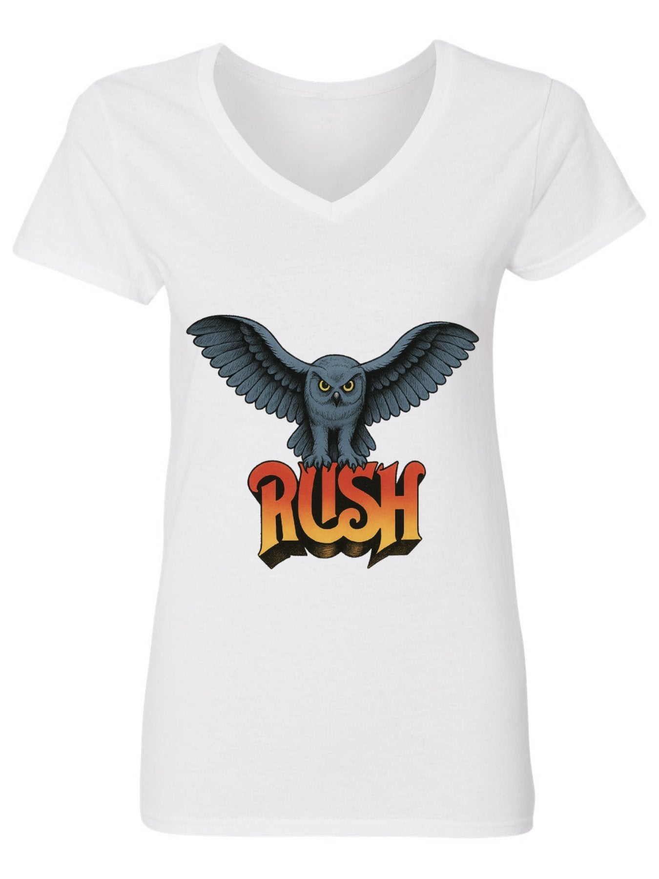 V-neck Women's Cotton T-shirt Rush