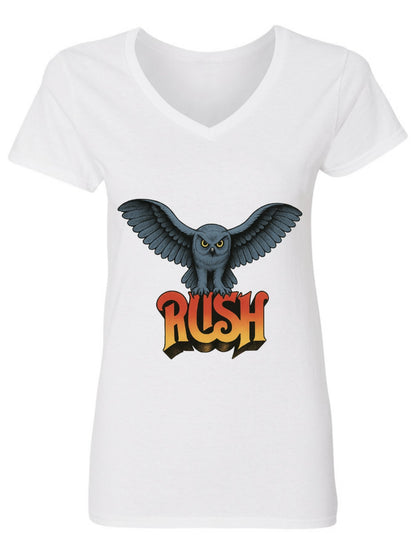 V-neck Women's Cotton T-shirt Rush