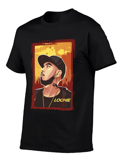 Music Unisex Cotton T-Shirt with Front Heat Transfer Print Xbbxy2mtjzbc