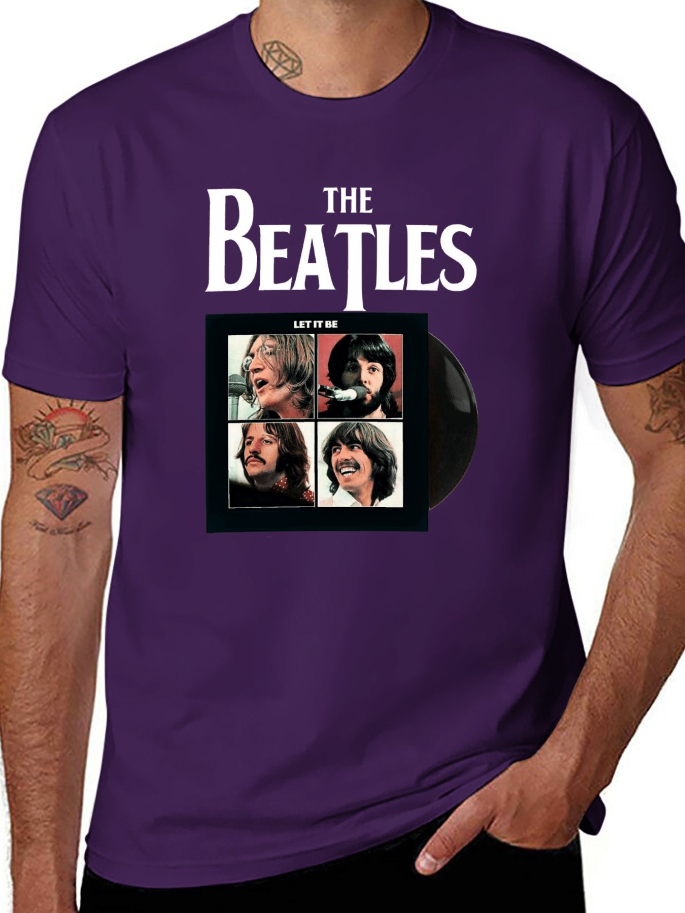 Music Unisex Cotton T-Shirt with Front Heat Transfer Print Xbb950j4vnug