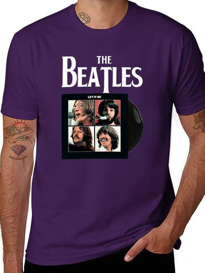 Music Unisex Cotton T-Shirt with Front Heat Transfer Print Xbb950j4vnug