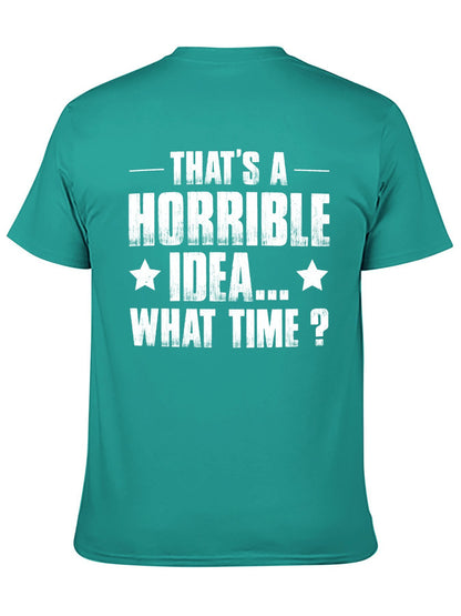 Unisex Cotton T-Shirt with Back Heat Transfer Printxb4432ekq12c