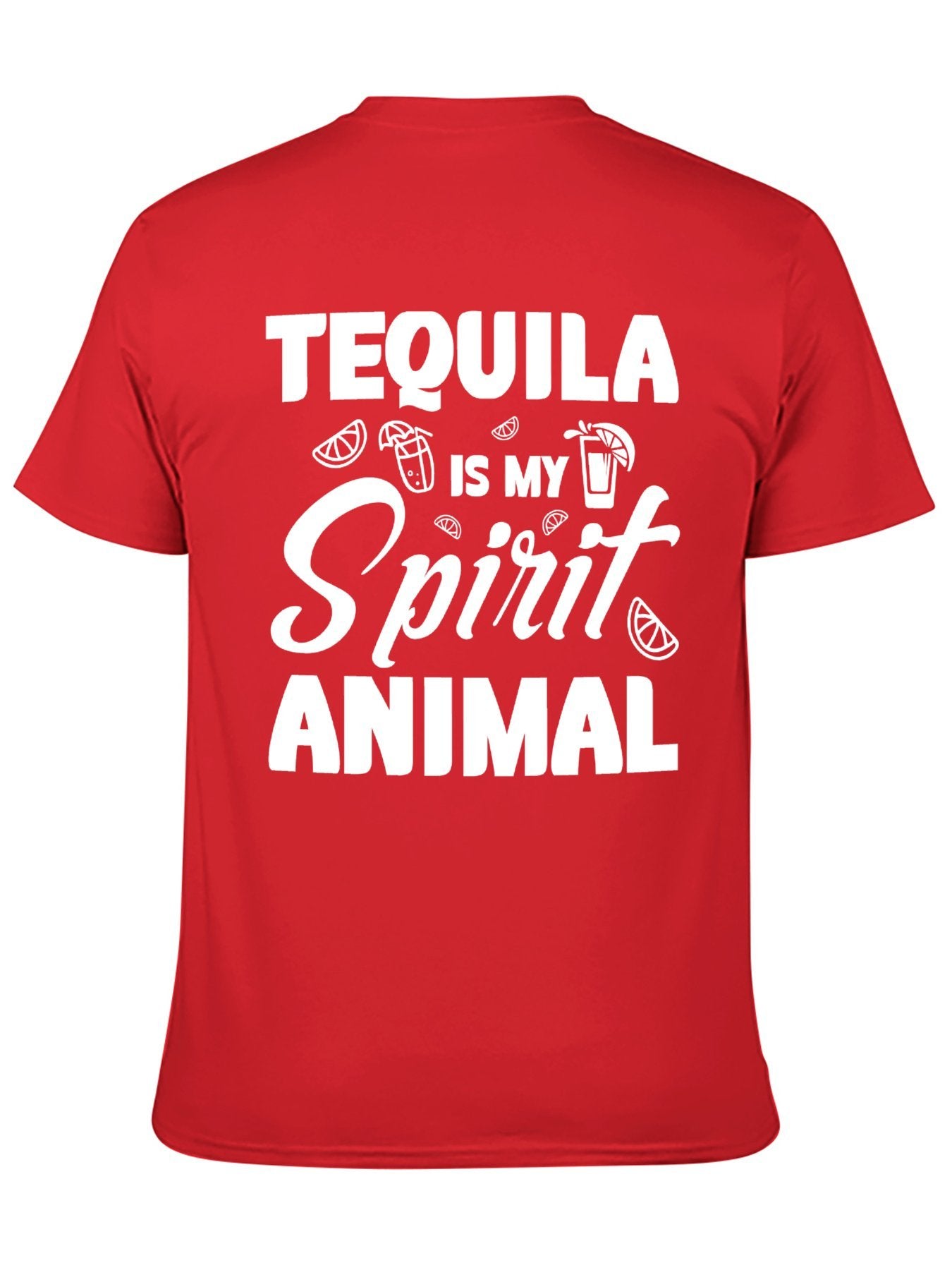 Unisex Cotton T-Shirt with Back Heat Transfer Printxb4432k8ldne