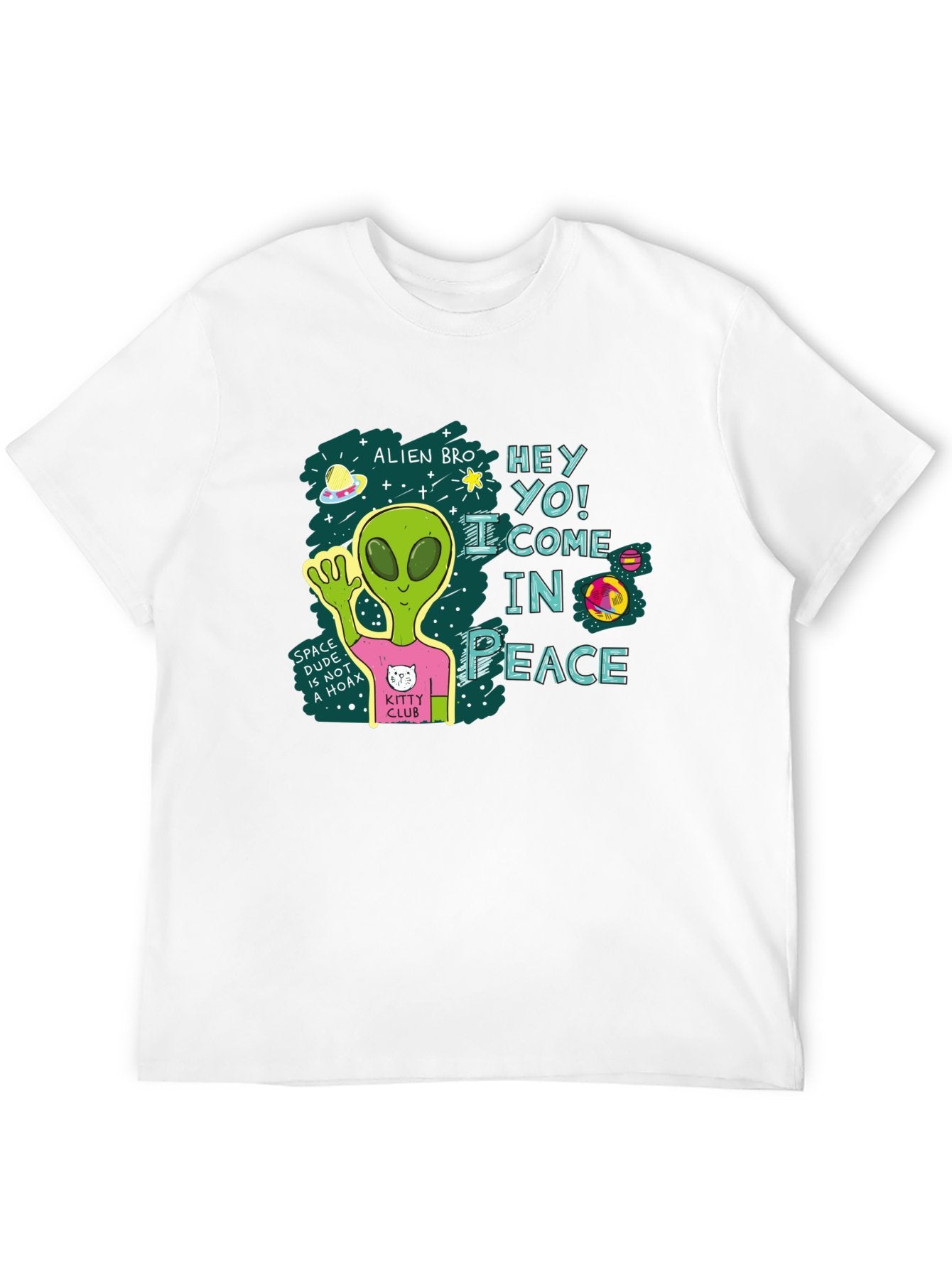 Funny Animals Unisex Cotton T-Shirt with Front Heat Transfer Print Xg2wd26wl2vp