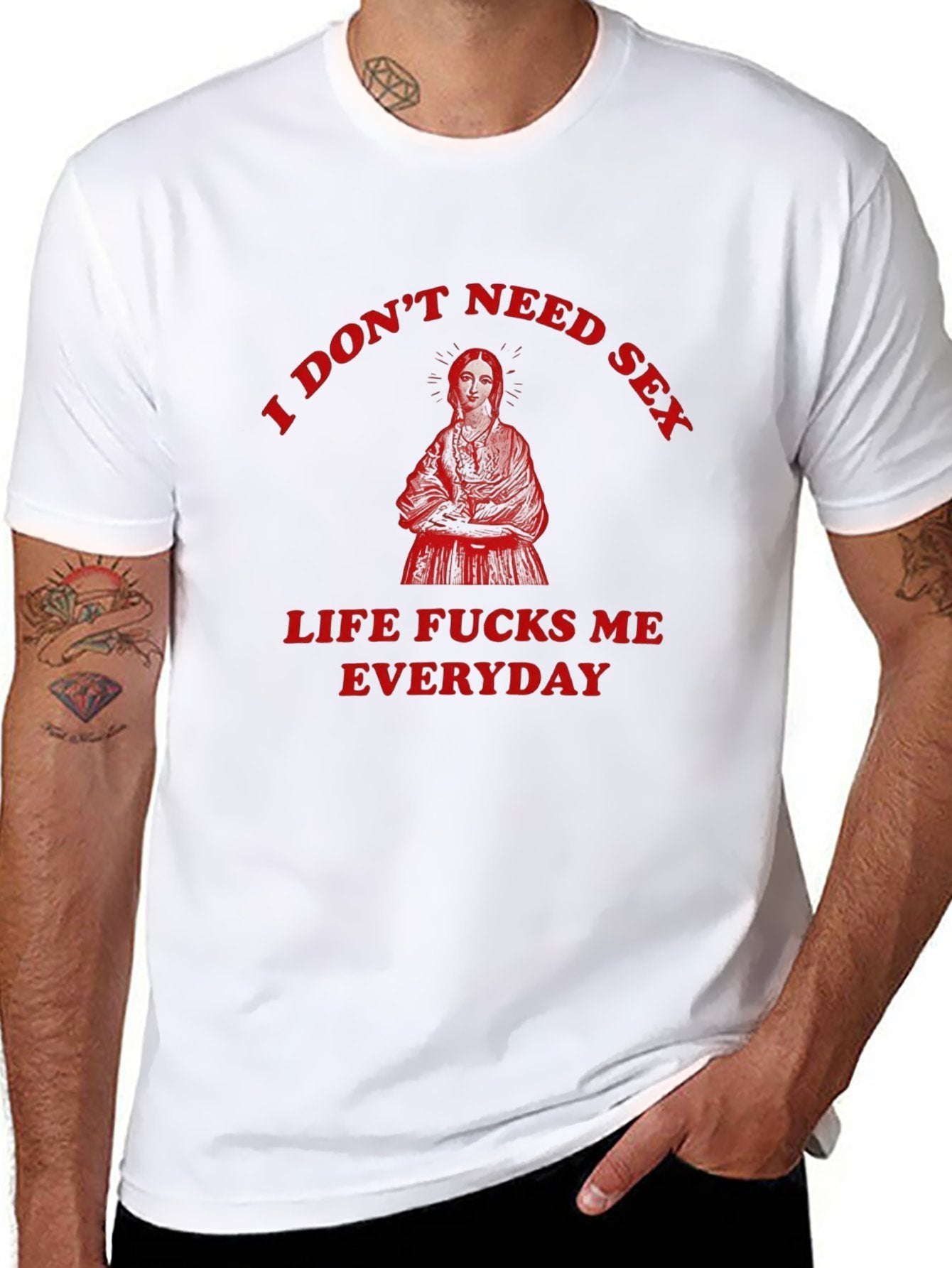 Unisex Cotton T-Shirt with Front Heat Transfer Printxg2kfceozc6q