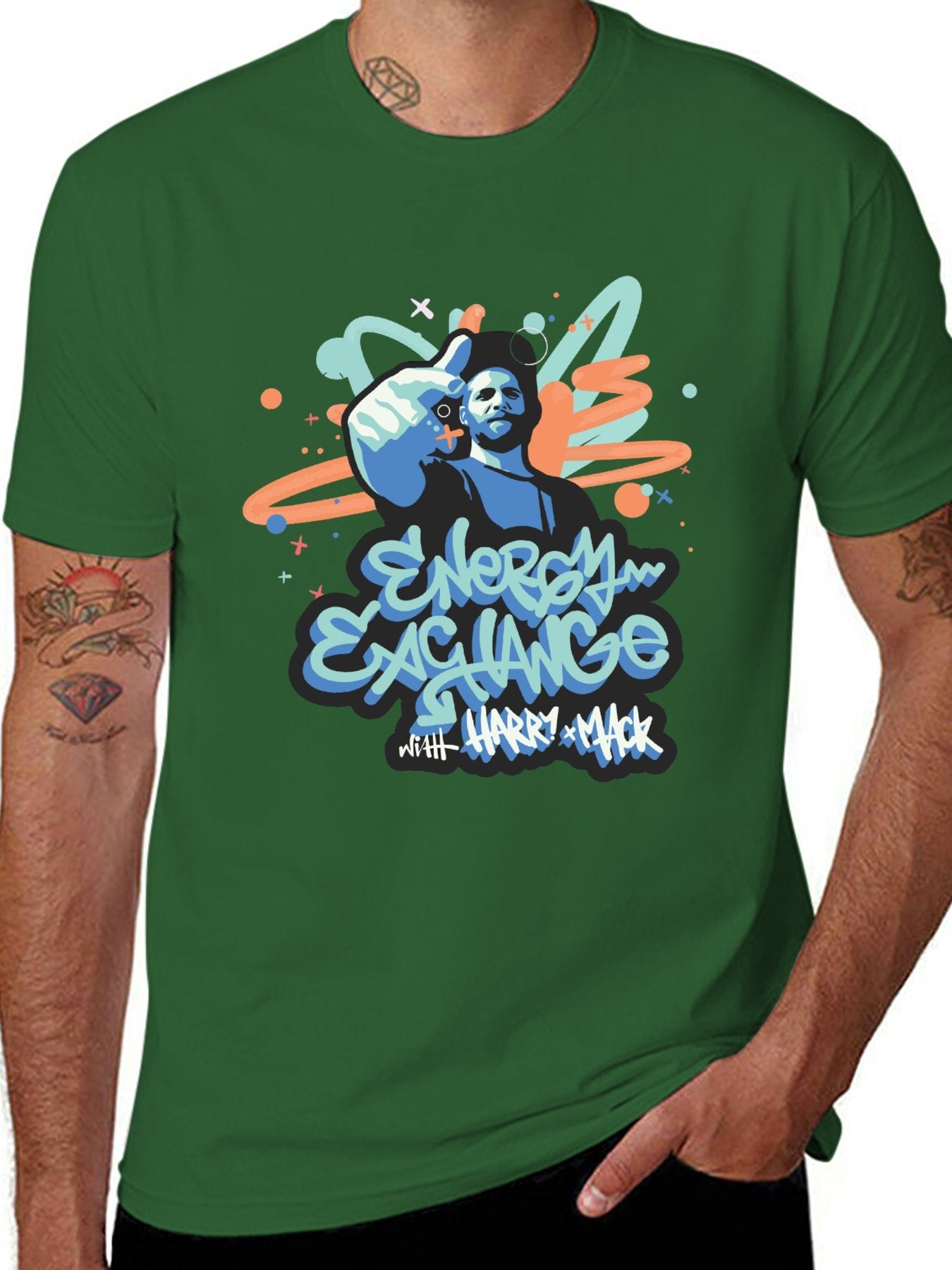 Music Unisex Cotton T-Shirt with Front Heat Transfer Print Xbbxy823oqtp