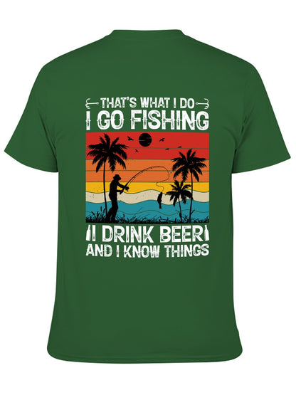 Unisex Cotton T-Shirt with Back Heat Transfer Printxb443db7equq
