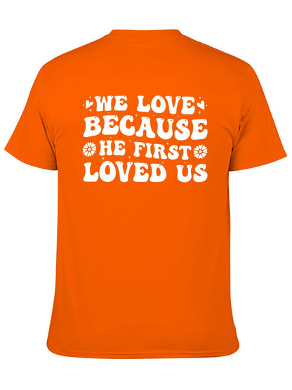 Unisex Cotton T-Shirt with Back Heat Transfer Printxb9hzt3fpmne