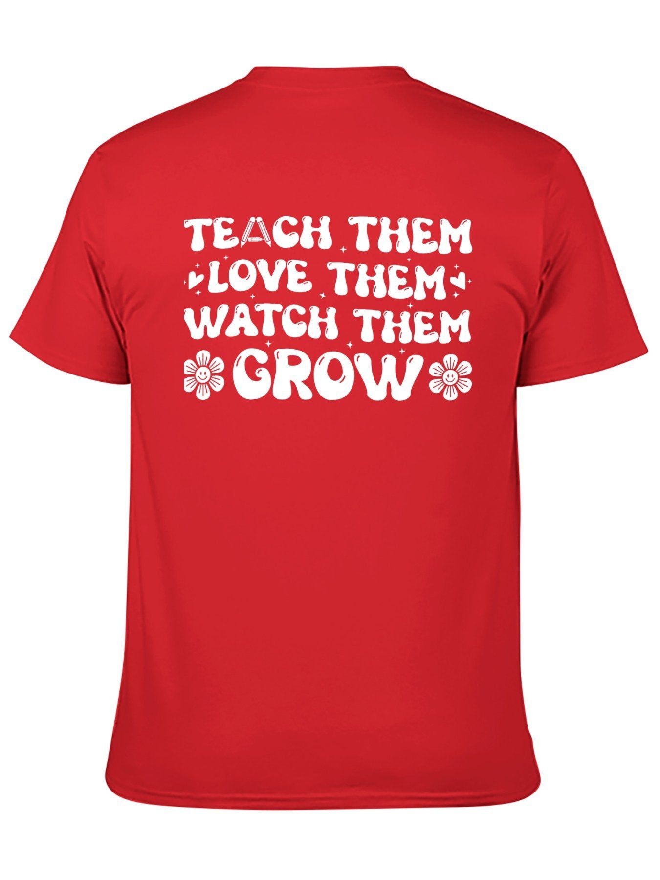 Unisex Cotton T-Shirt with Back Heat Transfer Printxb4432tecuqp