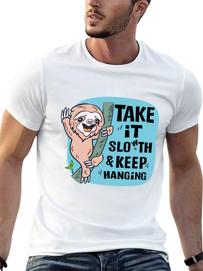 Funny Animals Unisex Cotton T-Shirt with Front Heat Transfer Print Xg2wdd3dtmrg