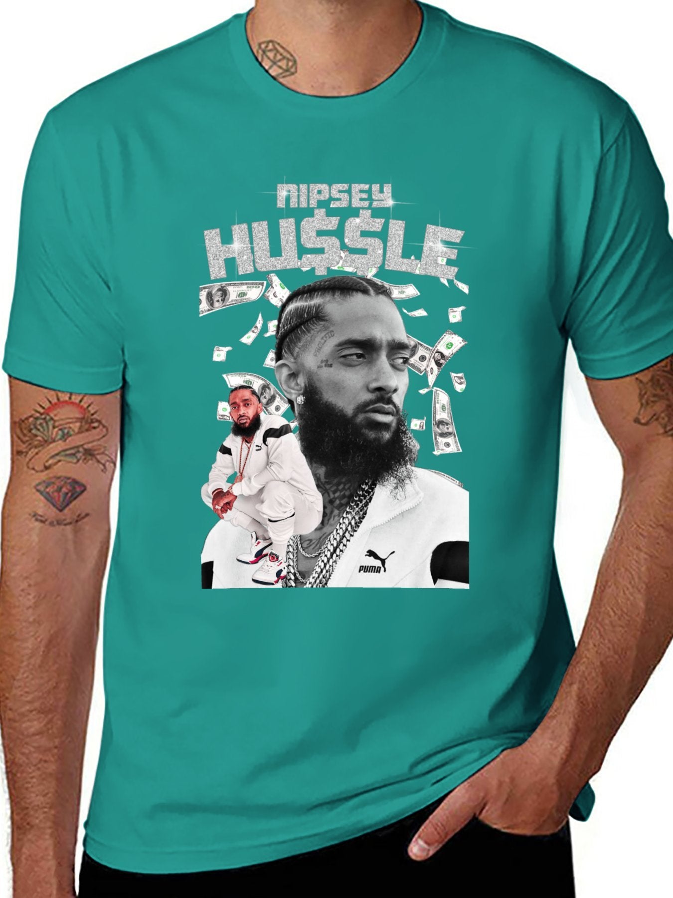 Music Unisex Cotton T-Shirt with Front Heat Transfer Print Xbbxo2zhxbkp