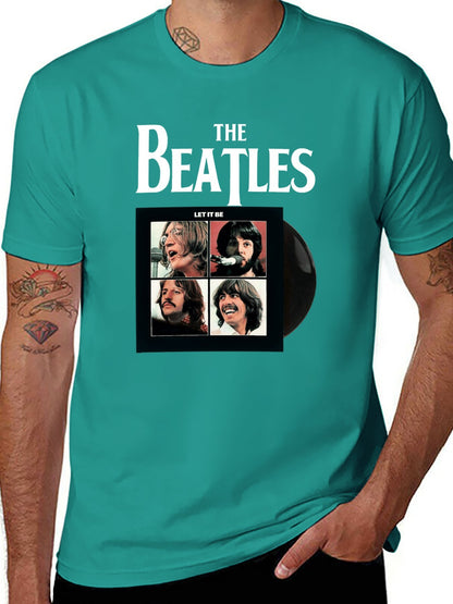 Music Unisex Cotton T-Shirt with Front Heat Transfer Print Xbb950j4vnug