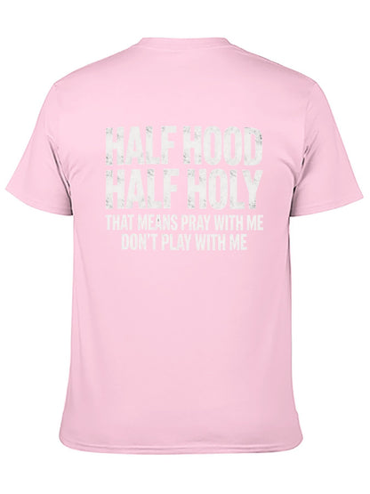 Unisex Cotton T-Shirt with Back Heat Transfer Printxgs959nxpfo6