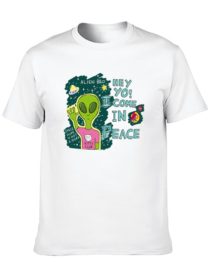 Funny Animals Unisex Cotton T-Shirt with Front Heat Transfer Print Xg2wd26wl2vp