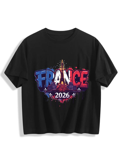 World Cup 2026 Women's Crop Top T-Shirt France