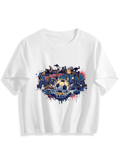 World Cup 2026 Women's Crop Top T-Shirt Australia