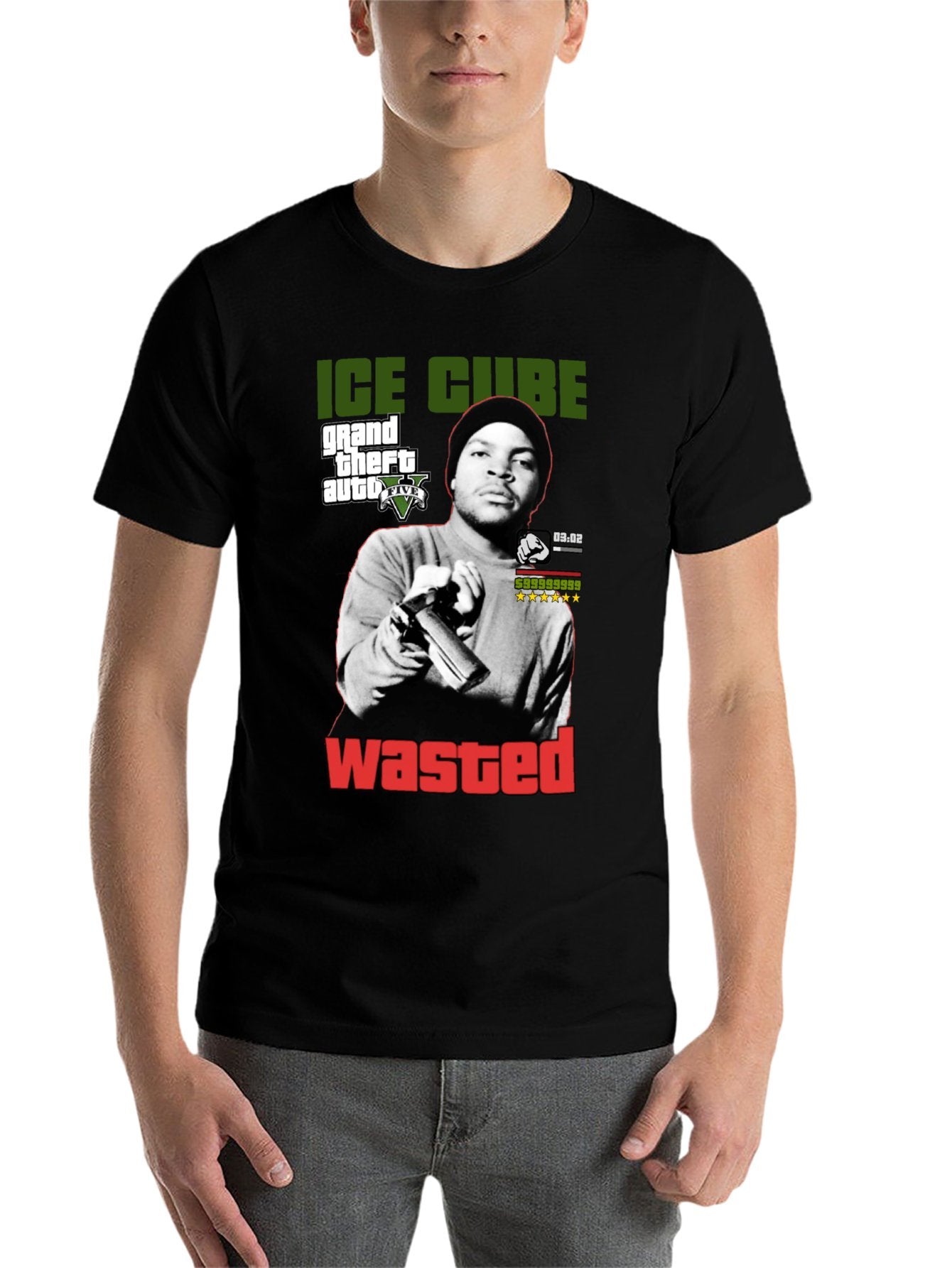 Music Unisex Cotton T-Shirt with Front Heat Transfer Print Xbb950b9pdyk