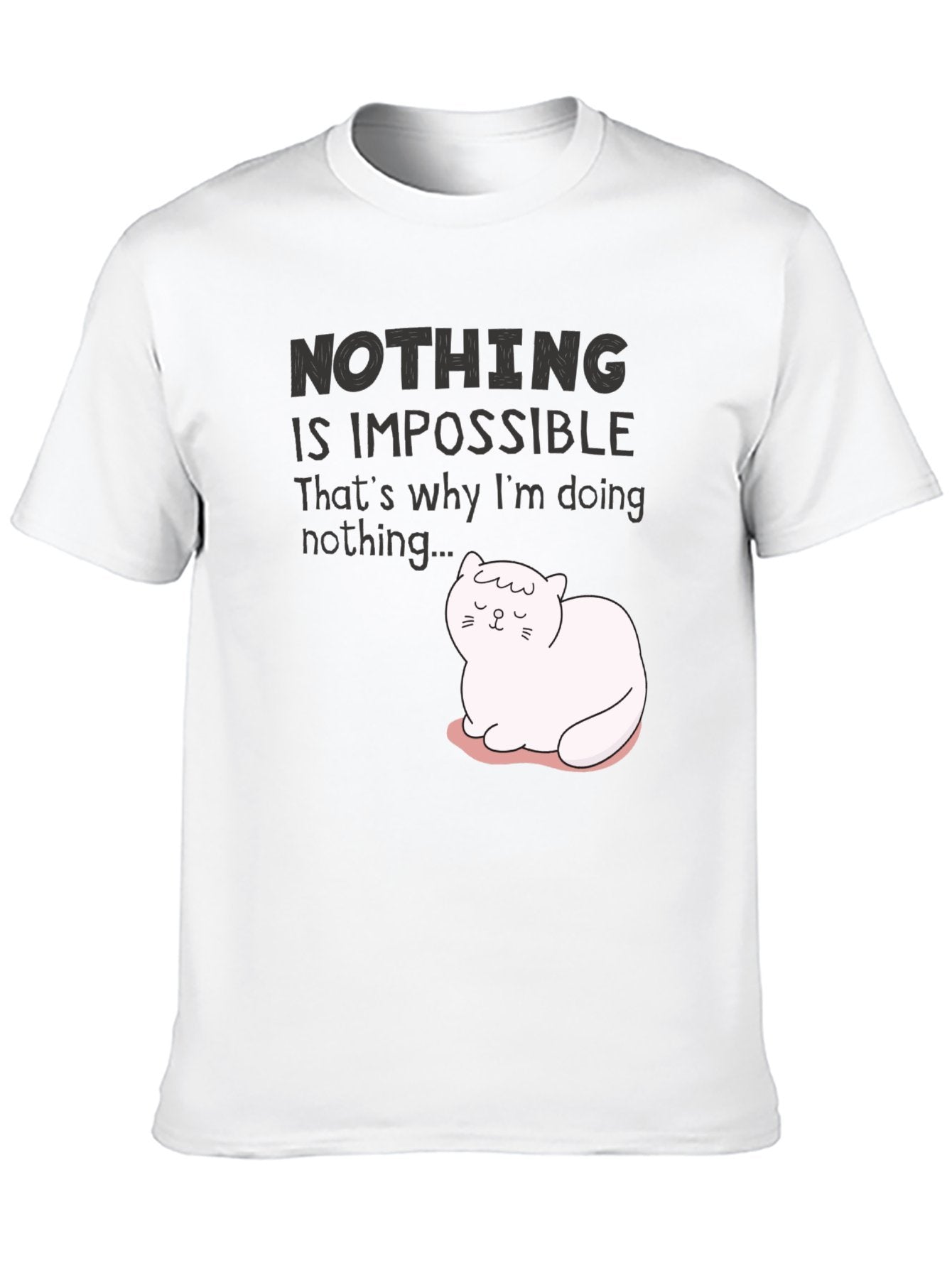 Funny Animals Unisex Cotton T-Shirt with Front Heat Transfer Print Xg2wd2d6z8px