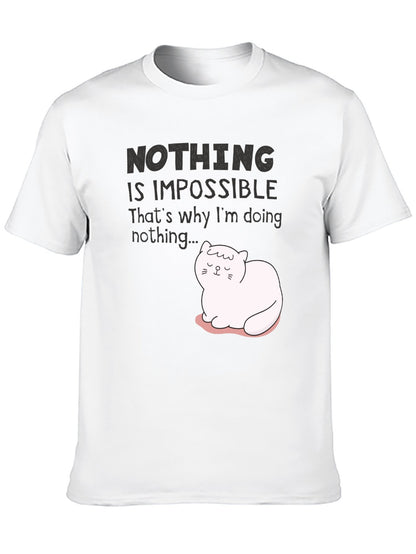 Funny Animals Unisex Cotton T-Shirt with Front Heat Transfer Print Xg2wd2d6z8px